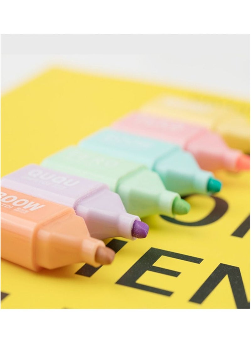 BESTDI 6-Piece Creative Cartoon Cute Highlighter Suit Multicolor - Image 4