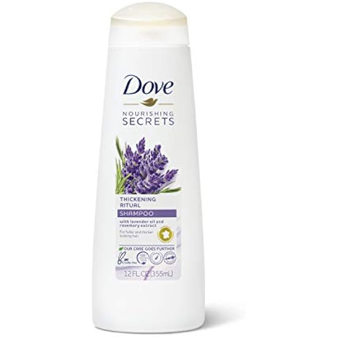Dove Volume Shampoo for Thinning Hair Thickening Ritual Hair Shampoo with Lavender 12 oz