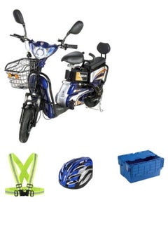 Electric Grocery Bike 16 Size Tyre Blue - pzsku/Z03351C7339D66489EE70Z/45/_/1736216936/400ad3e2-b0f6-48ac-8942-934e554e68a4