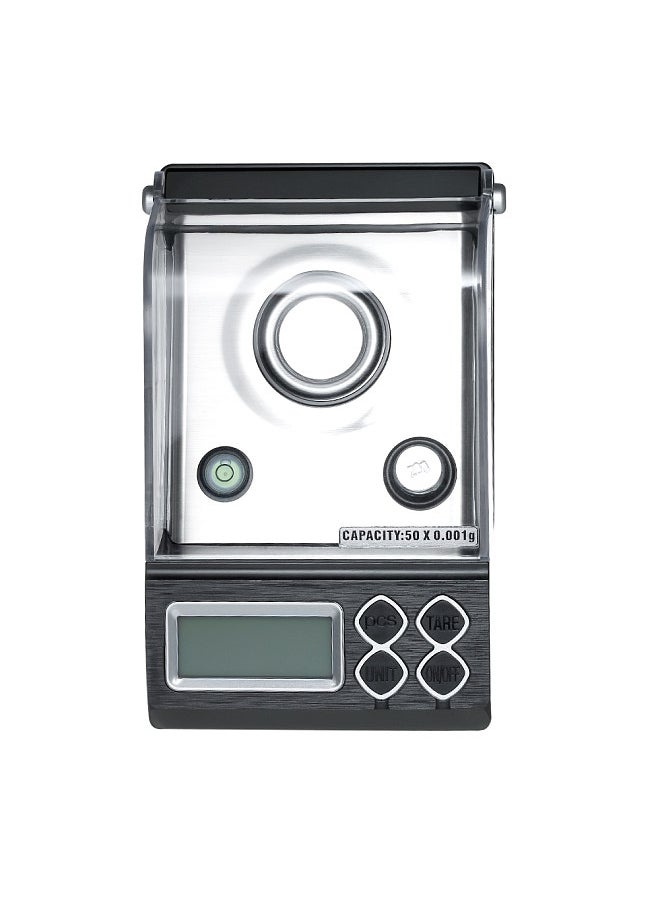 Generic - High Precision Professional Digital Milligram Scale 50g/0.001g Mini Electronic Balance Powder Scale Gold Jewelry Carat Scale Digital Weight with Calibration Weight Tweezer and Weighing Pan - Image 1