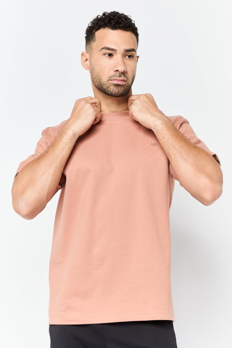 adidas Originals Men Sportswear Fit Short Sleeves Outdoor T-Shirt, Brown - Image 1