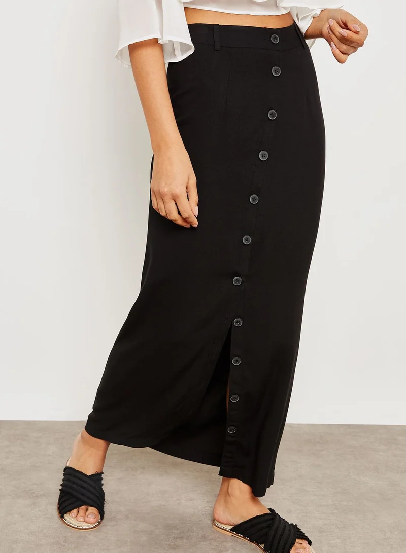 FOREVER 21 Front Button Maxi Skirt