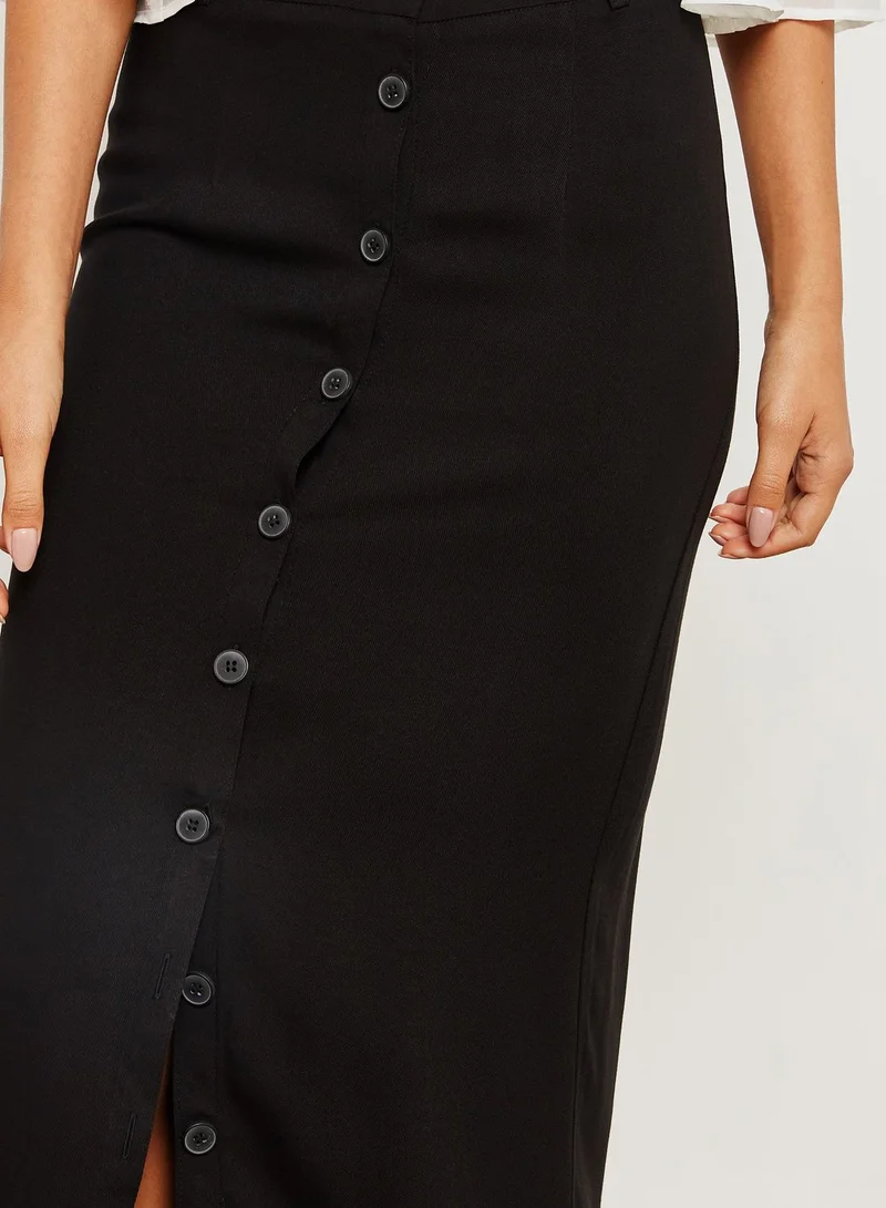 FOREVER 21 Front Button Maxi Skirt
