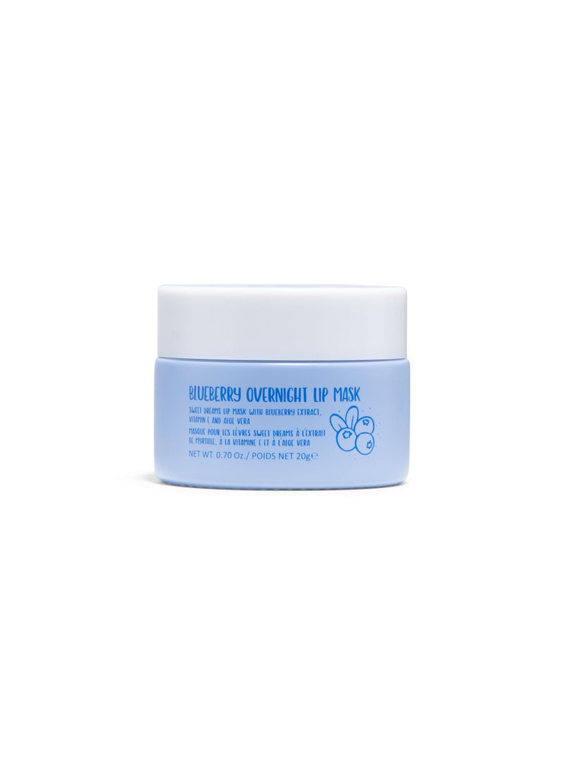 W7 - W7 Super Sweet Dreams Blueberry Lip Mask  Vitamin E Aloe Vera and Grape Seed Oil  For Hydrated Full Looking  Irresistible Lips  067 Fl Oz - Image 1