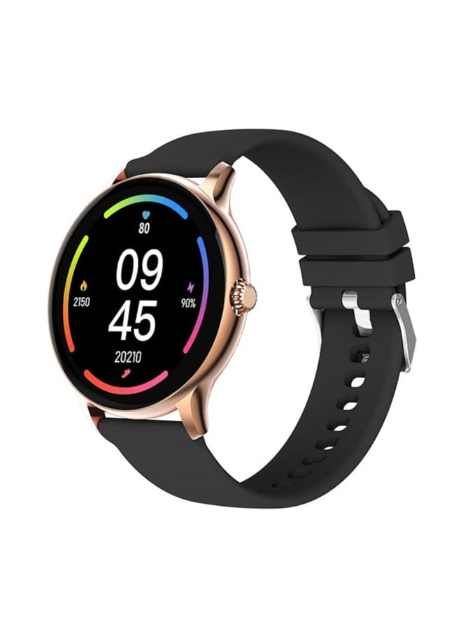 Fire-Boltt Phoenix Pro 35.3mm (1.39 inch) Bluetooth Calling Smart Watch, AI Voice Assistant, Metal Body with 120+ Sports Modes, SpO2, Heart Rate Monitoring (Gold Black) - Image 1
