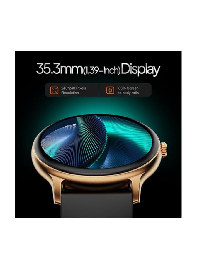 Fire-Boltt Phoenix Pro 35.3mm (1.39 inch) Bluetooth Calling Smart Watch, AI Voice Assistant, Metal Body with 120+ Sports Modes, SpO2, Heart Rate Monitoring (Gold Black) - Image 3