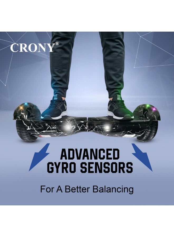 CRONY D1+ Smart Self-Balancing Hoverboard with Bluetooth and LED Lights - Image 5