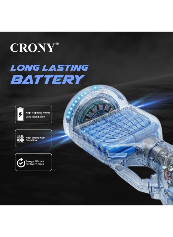 CRONY D1+ Smart Self-Balancing Hoverboard with Bluetooth and LED Lights - Image 3