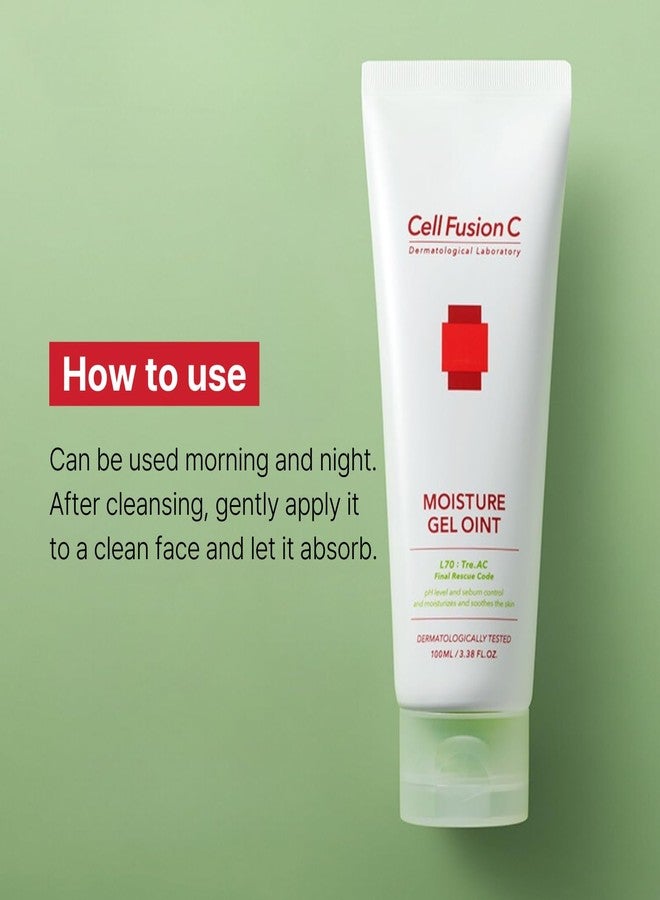 Cell Fusion C Tre.AC Moisture Gel Oint, Lightweight Gel Moisturizer for Oily, Acne-Prone Skin, Balancing Skin's Oil and Moisture, 3.38 fl. oz - Image 2