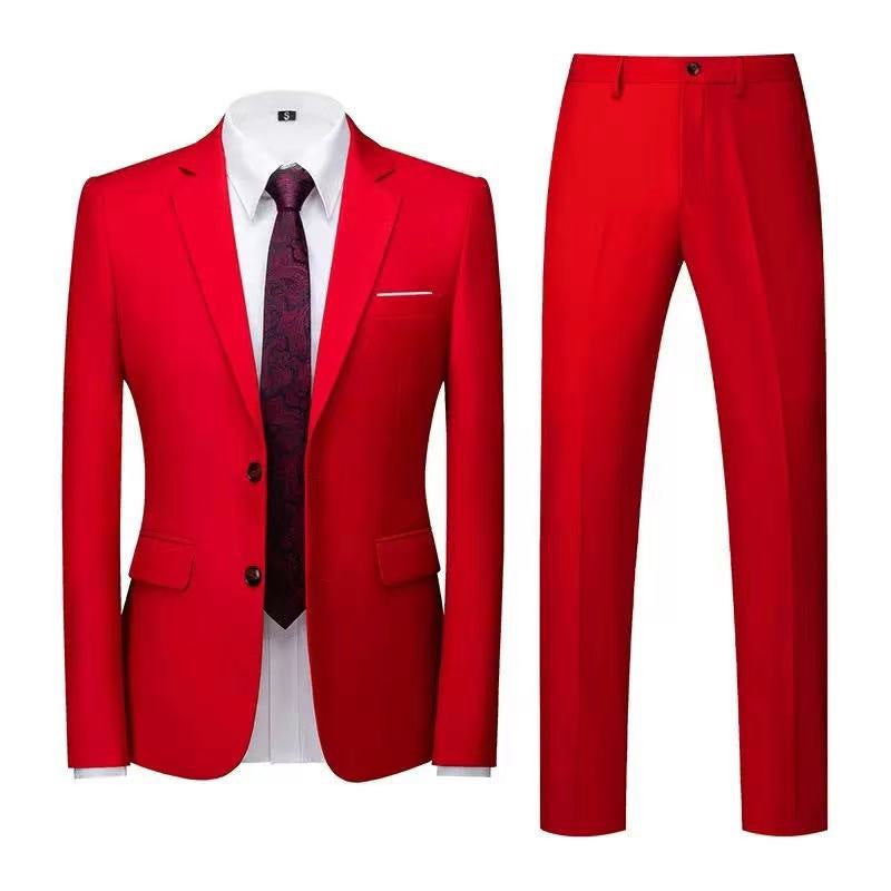 Factory Processing Men'S Suit Two-Piece Suit Business Suit Suit Classic Suit Interview Suit A Generation Of Hair - Image 1