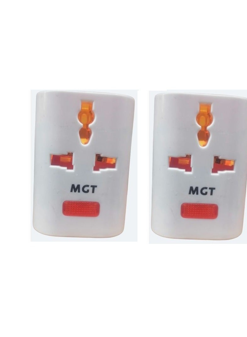 2 مشترك تحويل مخرج ثلاثي الي مخرج ثنائي(2، برتقالي) - Image 1