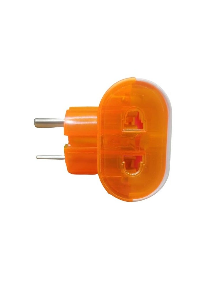 2 مشترك تحويل مخرج ثلاثي الي مخرج ثنائي(2، برتقالي) - Image 2