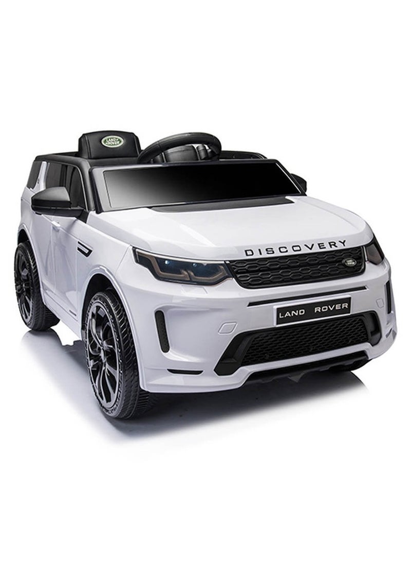 LAND ROVER - Discovery Kids Electric Ride on Car - White (12V) - Image 1
