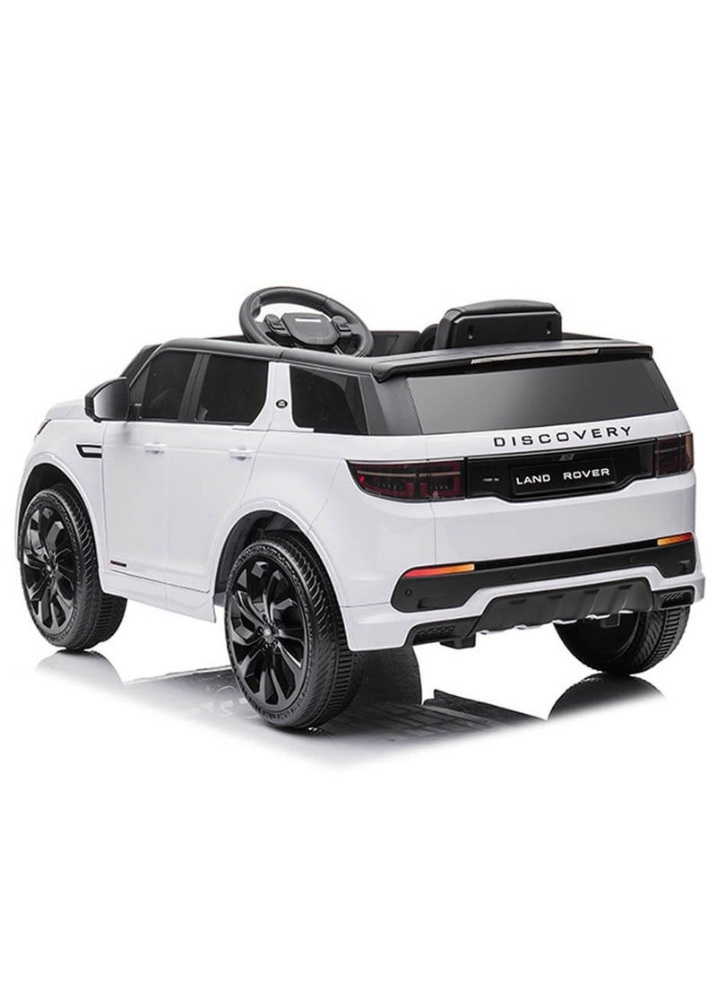 LAND ROVER - Discovery Kids Electric Ride on Car - White (12V) - Image 1