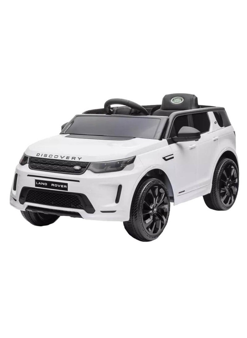 LAND ROVER - Discovery Kids Electric Ride on Car - White (12V) - Image 1