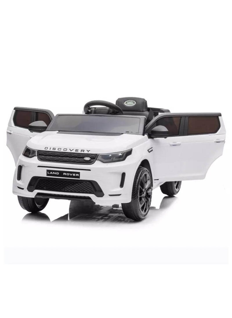 LAND ROVER - Discovery Kids Electric Ride on Car - White (12V) - Image 1
