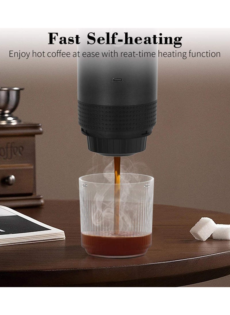 Joshberg Electric Travel Espresso Machine Heating Water Portable Coffee Maker Compatible with Ground Coffee Small Large Capsules  - Image 5
