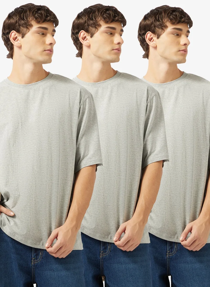 Seventy Five Basics Pack of 3 Oversized T-Shirt