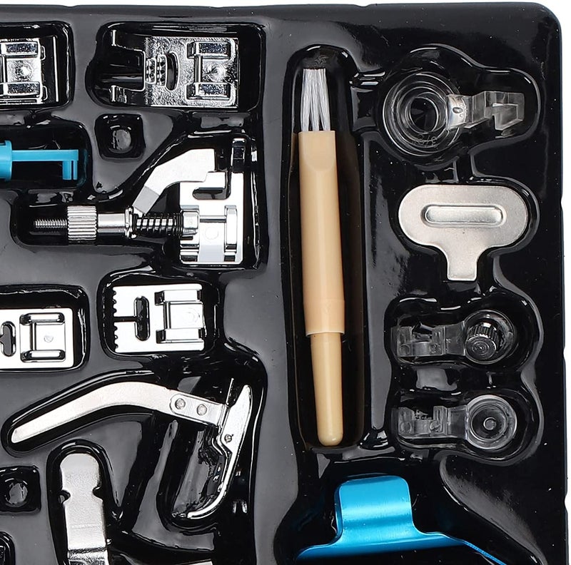 SYGA 82Pcs Presser Feet Set for Sewing Machine Household Accessories Domestic Low Shank Sewing Machine Spare Parts Multifunctional Sewing Foot Presser Kit For Rajesh, Usha, Brother, Singer - Set of 82 - Image 5