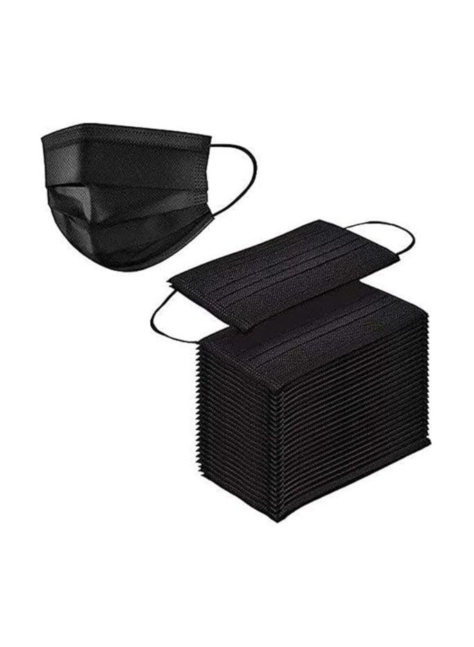 Max Care 3-Ply Black 50pcs Medical Face Mask Ear loop  - Image 4