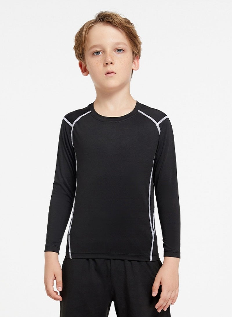 luluesses boy Quick drying  Long sleeves  motion jogging Training clothes  - Image 4