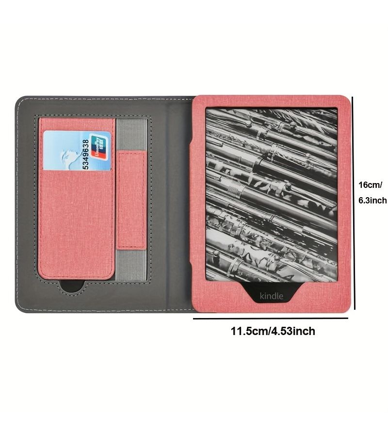Pink Slimshell Case For 6 Inch Kindle 11th Gen 2024 2022 Smart Stand Auto Sleep Wake - Image 2