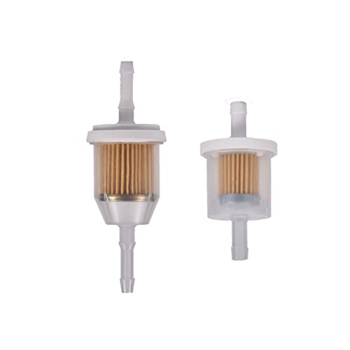 Mikatesi Two-Way Fuel Cut-Off Valves Kit Replaces For Scag 2-Way 1/4" Barbs Steel Fuel Oil Gas Petcock in Line Valve 482212 E633347 1-633347 Husqvarana 539102679 - Image 5