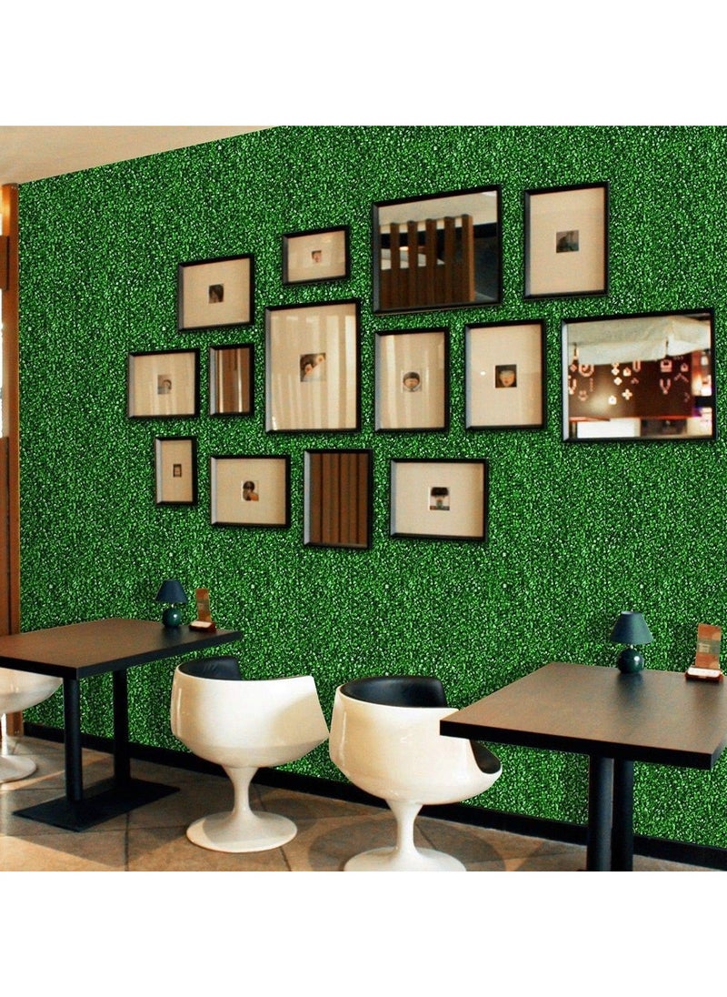 LINGWEI - 6-Piece Artificial Plastic Wall Grass Green - Image 1