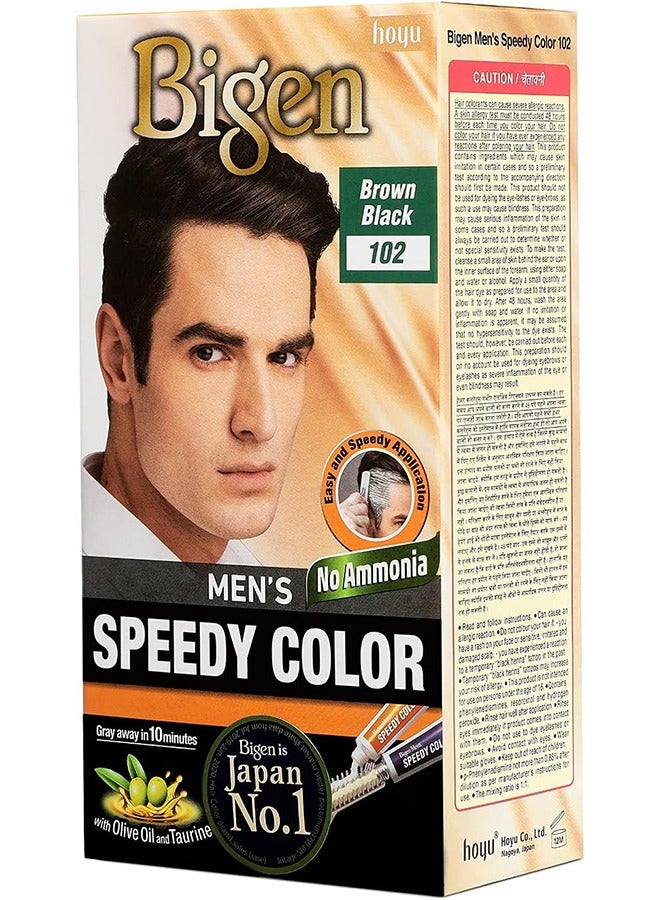 بايجن صبغة شعر سريعة للرجال من بيجين، بني أسود 102 (40 جم) - Image 1