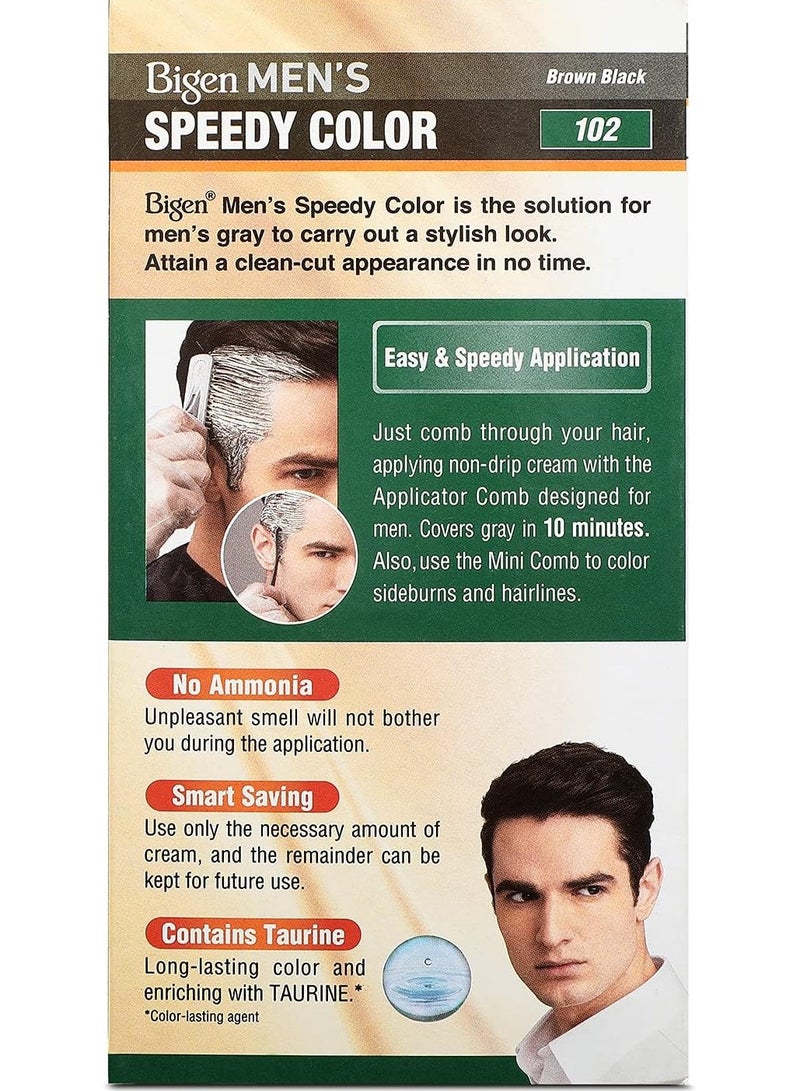 بايجن صبغة شعر سريعة للرجال من بيجين، بني أسود 102 (40 جم) - Image 2