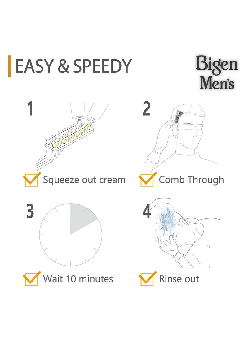 بايجن صبغة شعر سريعة للرجال من بيجين، بني أسود 102 (40 جم) - Image 5