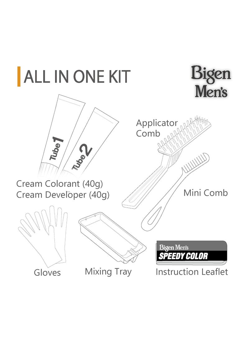 بايجن صبغة شعر سريعة للرجال من بيجين، بني أسود 102 (40 جم) - Image 4