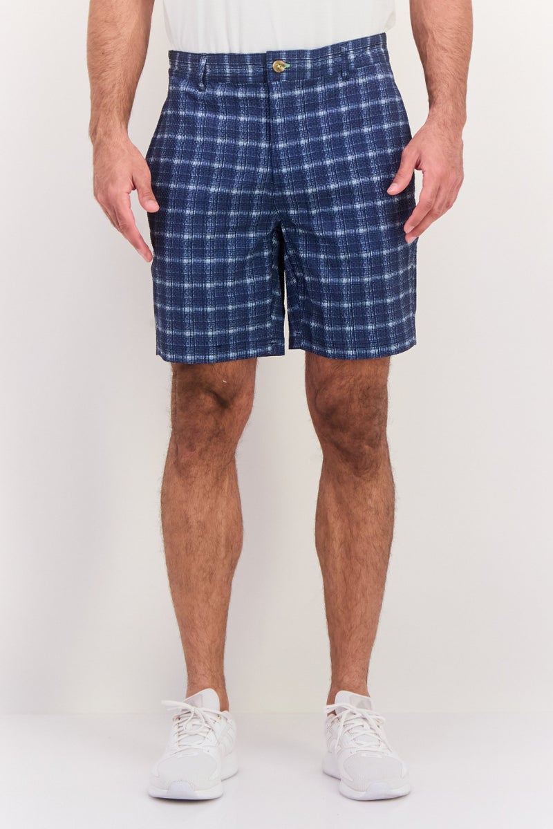 Tailorbyrd Men Sportswear Fit Golf Shorts, Navy - Image 1