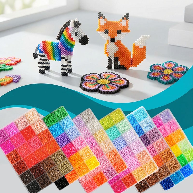 1015 Color Hama Beads Kit 48 Colors 16800pcs With Square Template And Tools - Image 1