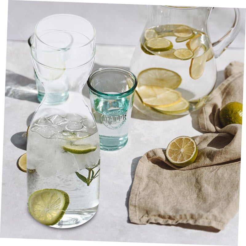 Glass Water Pitcher with Lid Multi Function Carafe for Cold Water Juice Bedside Bathroom - Image 5