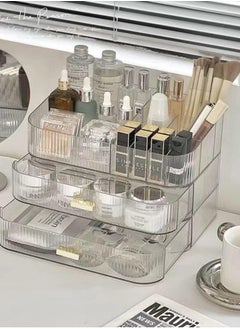 Phoenix Acrylic Makeup Organizer With Stackable Drawers, Bathroom Vanity Organizers And Storage, Ideal For Desk And Dresser Countertops, Great For Cosmetics, Skincare, Lipsticks(Organizer+2Drawers)  - Image 2