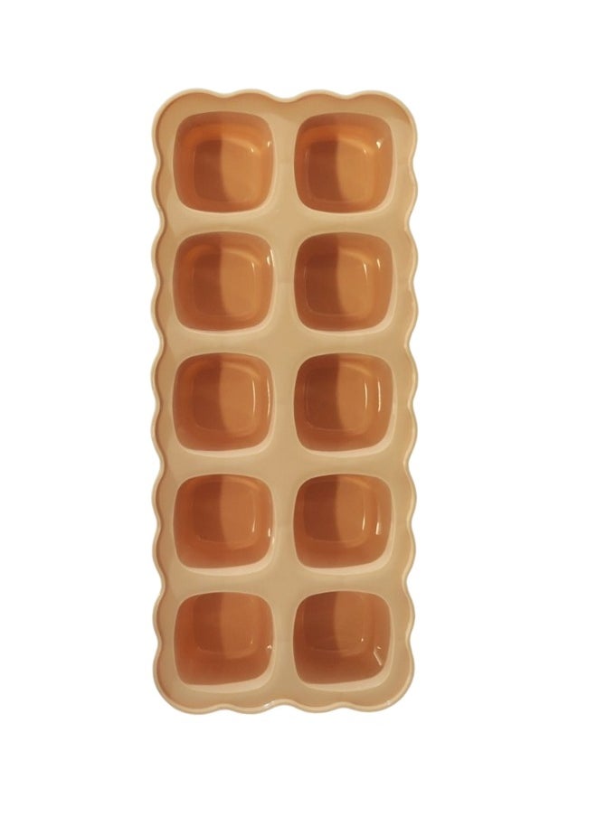 Happy Home - 1 Piece Of Ice Cube Tray With Lid Made Of High Quality Plastic Containing 10 Holes Ideal For Cooling Drinks And Juices - Image 1