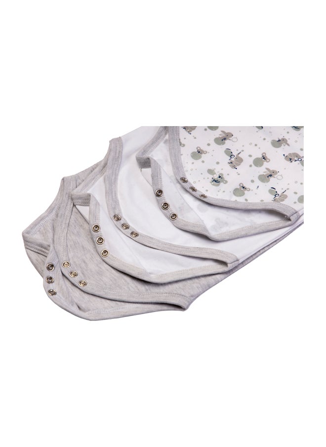Babies Basic - Printed Romper - Pack Of 3, 0-3 Months , Multi Color - Image 1