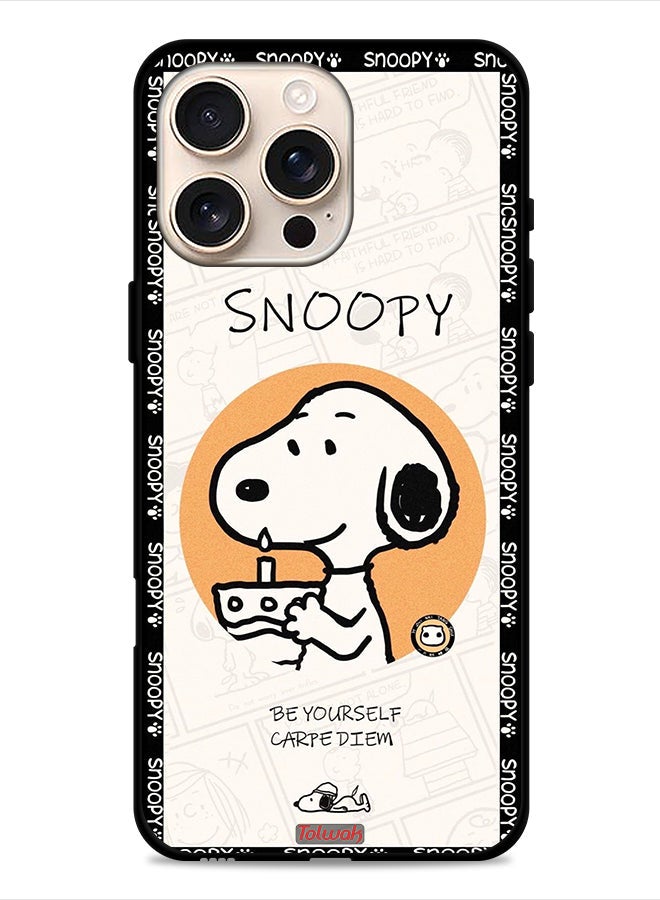 Tolwak Apple iPhone 16 Pro Protective Case Cover Snoopy Be Yourself - Image 1