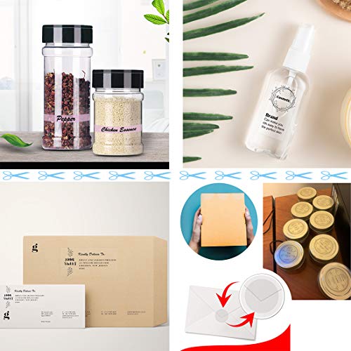 MR-Label Crystal Glossy Clear Multipurpose Labels - Waterproof & Tear-Resistant - Printable Sticker Paper for Holiday Crafts - for Laser Printer Only - 8.5" x 11" Full Sheet Labels - 25 Labels - Image 3