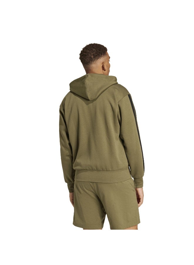 Adidas essentials three stripes fleece men hooded track top - Image 3