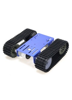 ماركة غير محددة Geek DIY Tracked Robot Chassis Smart Tank Car Kit with 2Pcs Motor, Remote Control Caterpillar Moving Robotic Platform Plastic Tracks for Arduino/Raspberry Pie/Microbit/Python/Steam  - Image 1