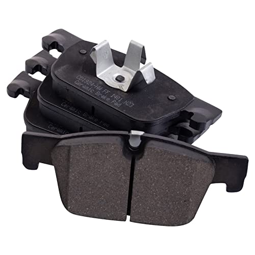 TRQ Front Brake Pads Ceramic Compatible with 2019-2022 Volvo S60 2017-2022 S90 V60 2020-2022 V60 Cross Country 2018-2021 V90 V90 Cross Country 2018-2022 XC60 - Image 4