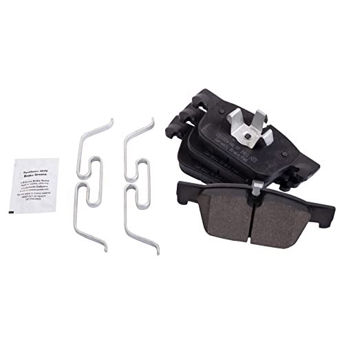 TRQ Front Brake Pads Ceramic Compatible with 2019-2022 Volvo S60 2017-2022 S90 V60 2020-2022 V60 Cross Country 2018-2021 V90 V90 Cross Country 2018-2022 XC60 - Image 1