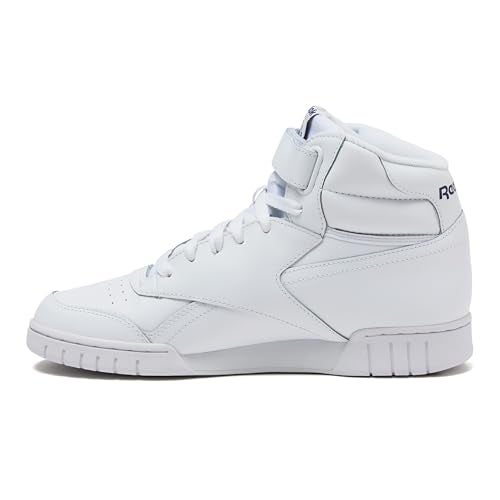 Reebok EX-O-FIT HI High Top Basketball Shoes for Men, Retro Men's Sneakers - White, 8 Medium - Image 4