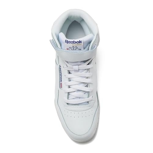 Reebok EX-O-FIT HI High Top Basketball Shoes for Men, Retro Men's Sneakers - White, 8 Medium - Image 5