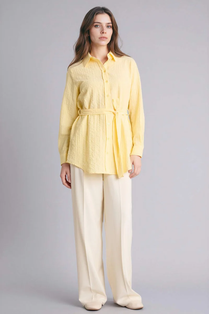 DeFacto Regular Fit Wowen Fabrics Long Sleeve Tunic