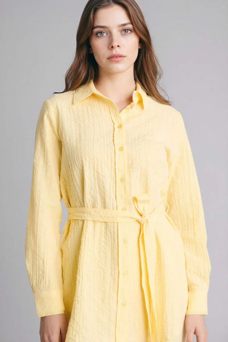 DeFacto Regular Fit Wowen Fabrics Long Sleeve Tunic