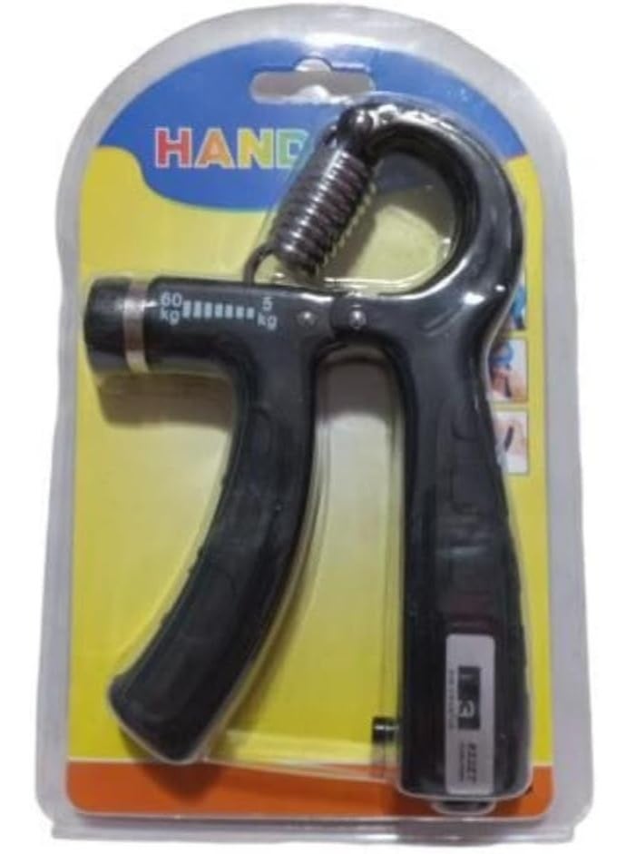 مقوي قبضة اليد مع عداد مقاومة قابل للتعديل، مقوي للساعد من 5 إلى 60 كجم لأصابع المعصم القوية - Image 1