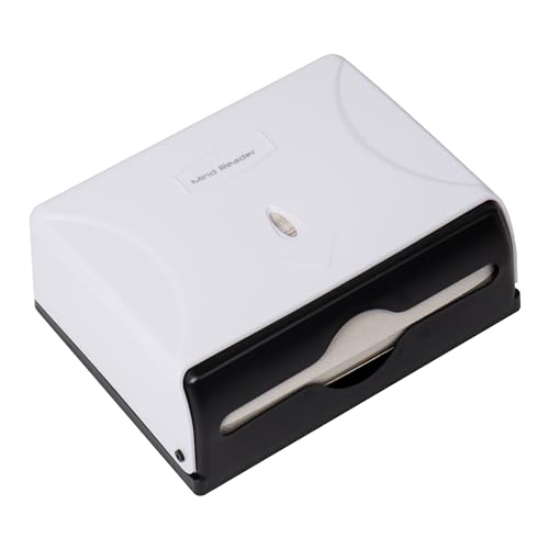 Mind Reader Paper Towel Dispenser, Tri-Fold Towel Holder, Restroom, Wall Mount, Bathroom, White - Image 5